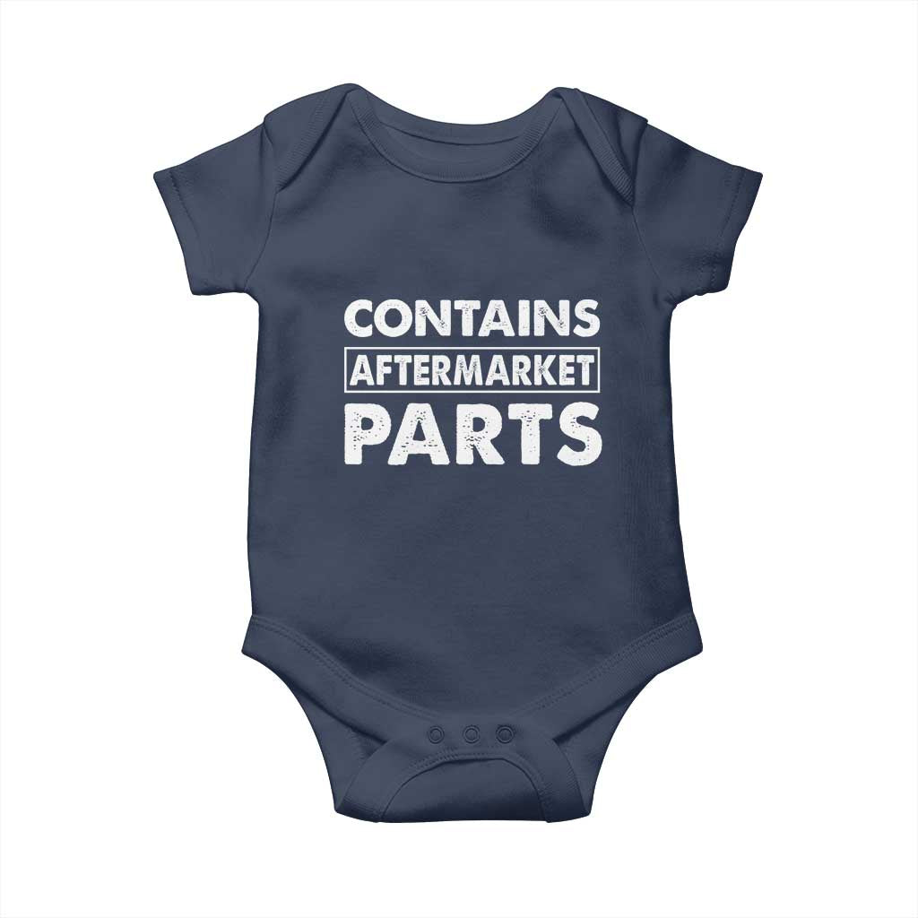 Bionic Aftermarket Parts Baby Onesie Knee And Hip Replacement Surgery Recovery Get Well Soon Gift TS10 Navy Print Your Wear