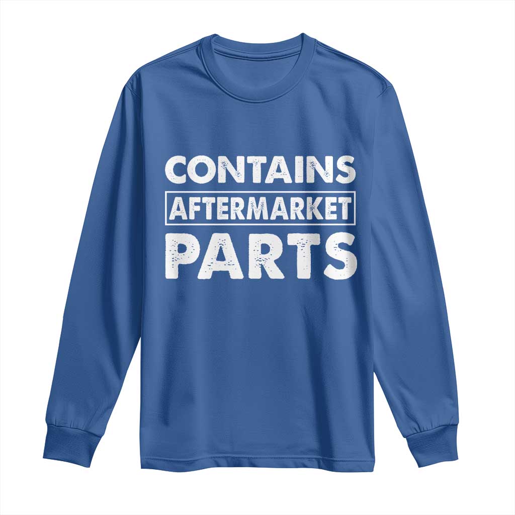 Bionic Aftermarket Parts Long Sleeve Shirt Knee And Hip Replacement Surgery Recovery Get Well Soon Gift TS10 Royal Blue Print Your Wear