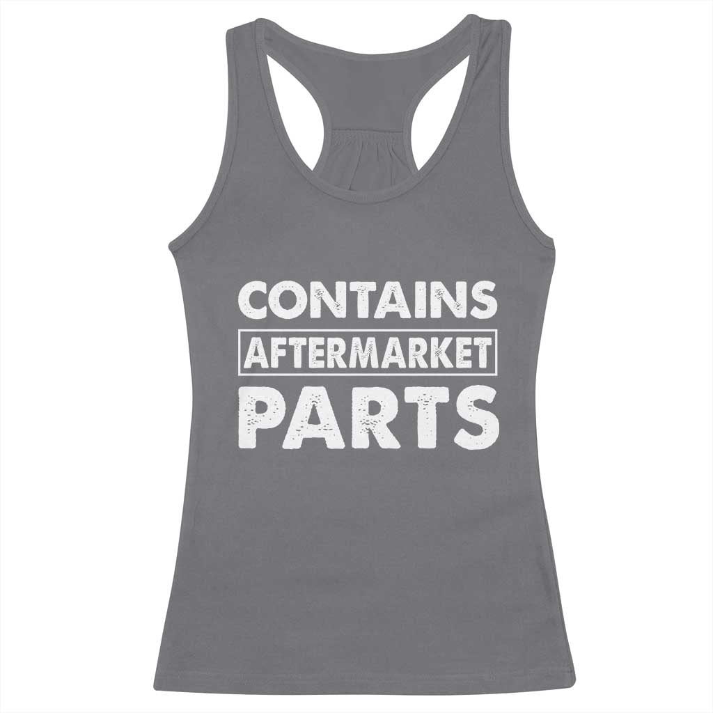 Bionic Aftermarket Parts Racerback Tank Top Knee And Hip Replacement Surgery Recovery Get Well Soon Gift TS10 Charcoal Print Your Wear