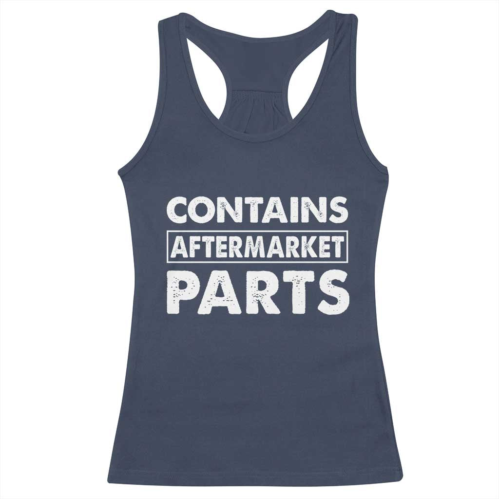 Bionic Aftermarket Parts Racerback Tank Top Knee And Hip Replacement Surgery Recovery Get Well Soon Gift TS10 Navy Print Your Wear