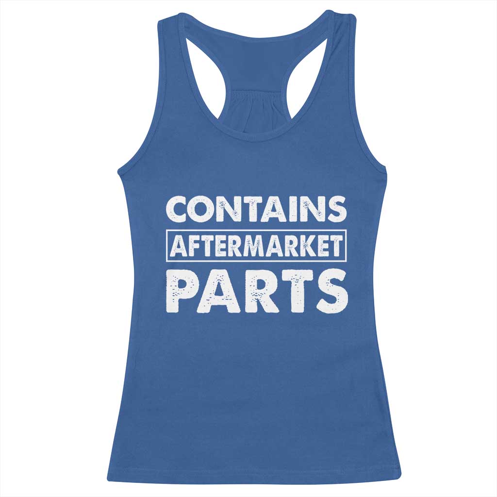 Bionic Aftermarket Parts Racerback Tank Top Knee And Hip Replacement Surgery Recovery Get Well Soon Gift TS10 Royal Blue Print Your Wear