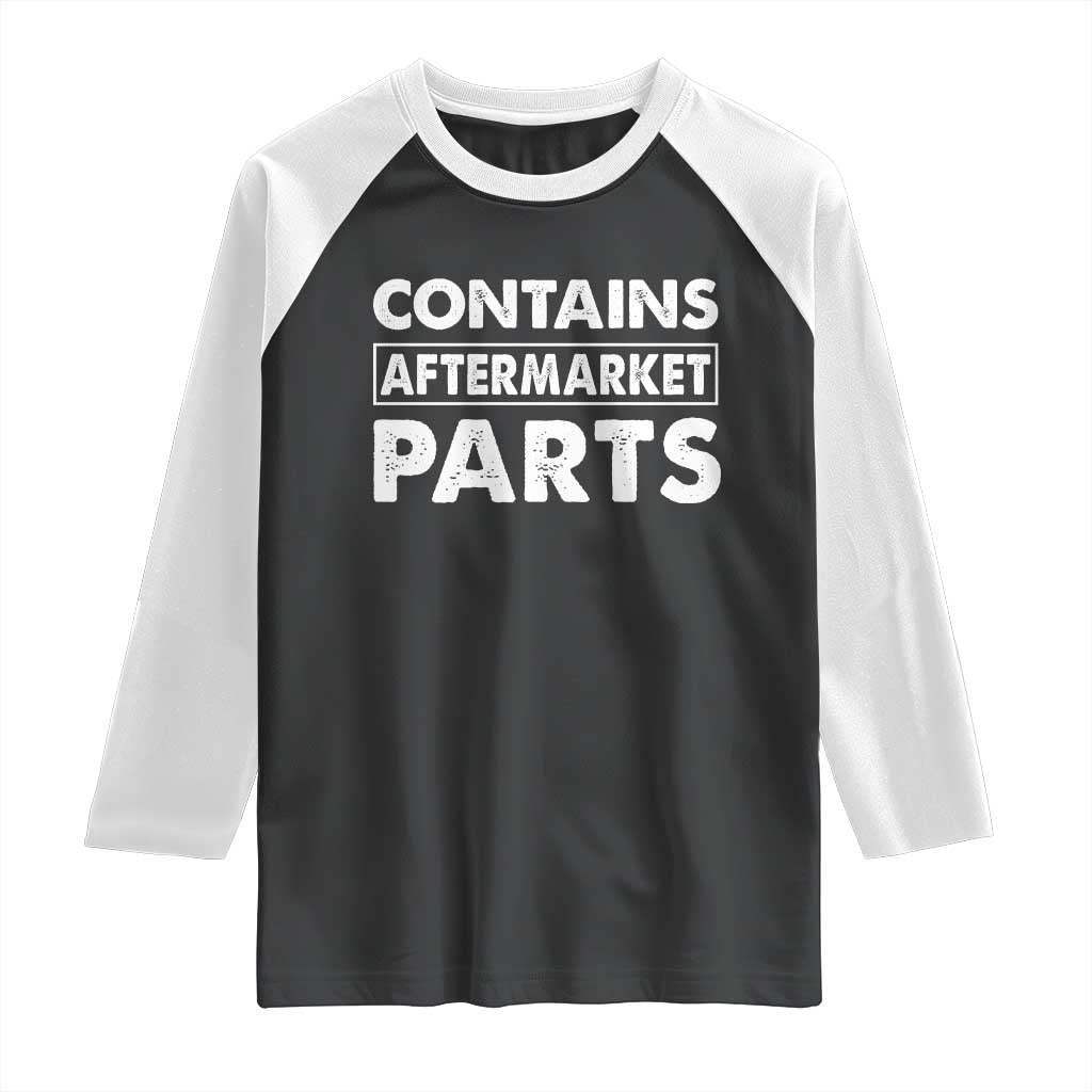 Bionic Aftermarket Parts Raglan Shirt Knee And Hip Replacement Surgery Recovery Get Well Soon Gift TS10 Black White Print Your Wear