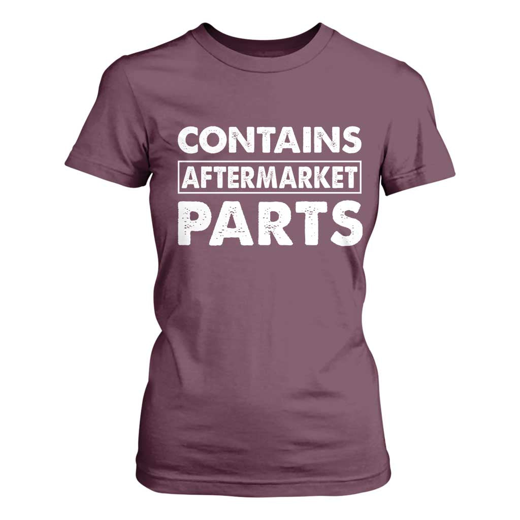Bionic Aftermarket Parts T Shirt For Women Knee And Hip Replacement Surgery Recovery Get Well Soon Gift TS10 Maroon Print Your Wear