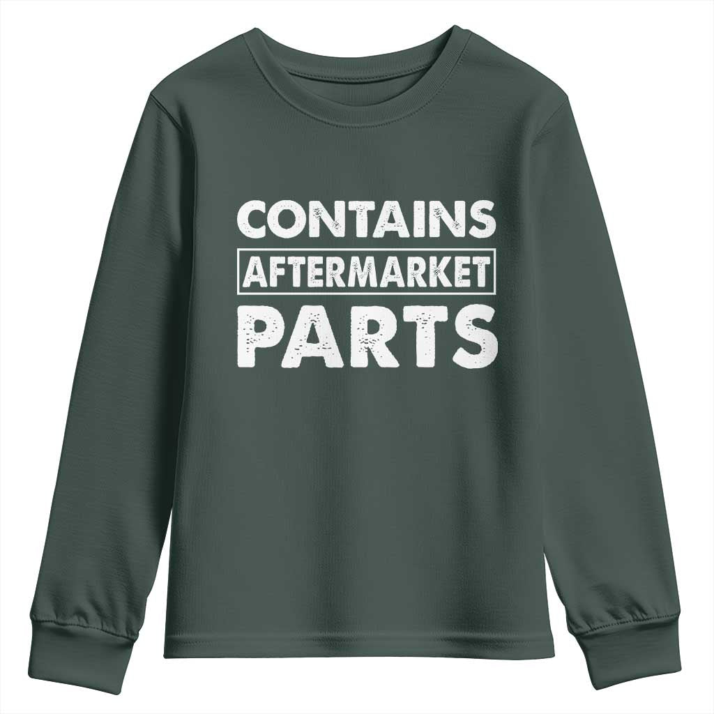 Bionic Aftermarket Parts Youth Sweatshirt Knee And Hip Replacement Surgery Recovery Get Well Soon Gift TS10 Dark Forest Green Print Your Wear