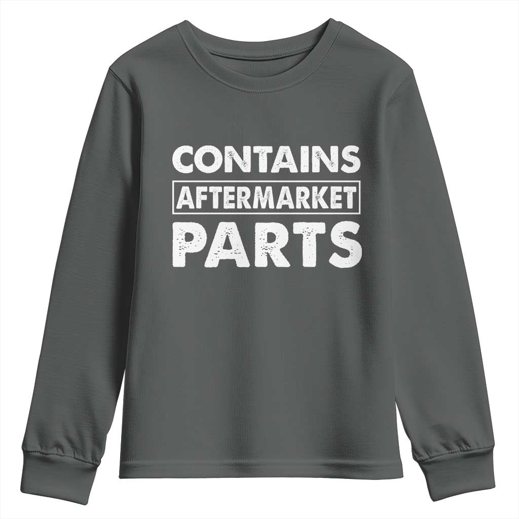 Bionic Aftermarket Parts Youth Sweatshirt Knee And Hip Replacement Surgery Recovery Get Well Soon Gift TS10 Dark Heather Print Your Wear