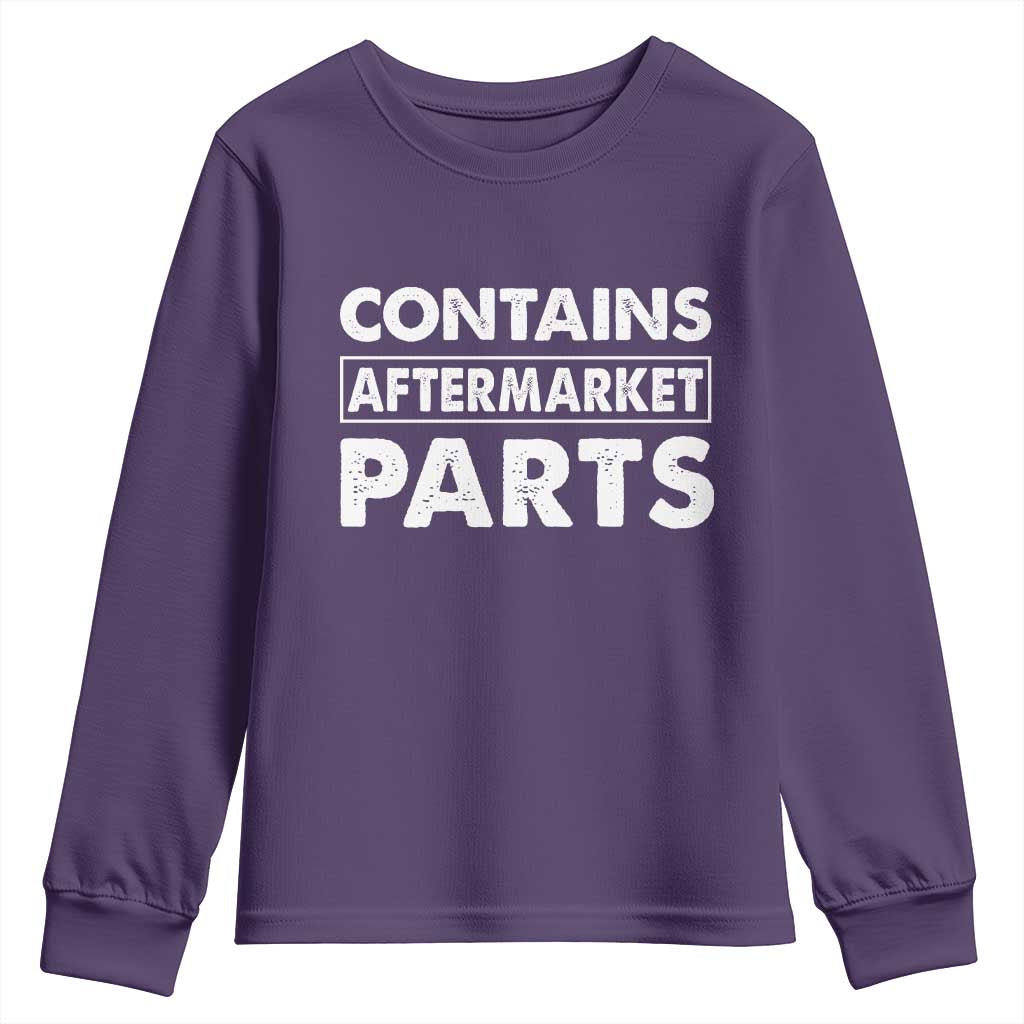 Bionic Aftermarket Parts Youth Sweatshirt Knee And Hip Replacement Surgery Recovery Get Well Soon Gift TS10 Purple Print Your Wear