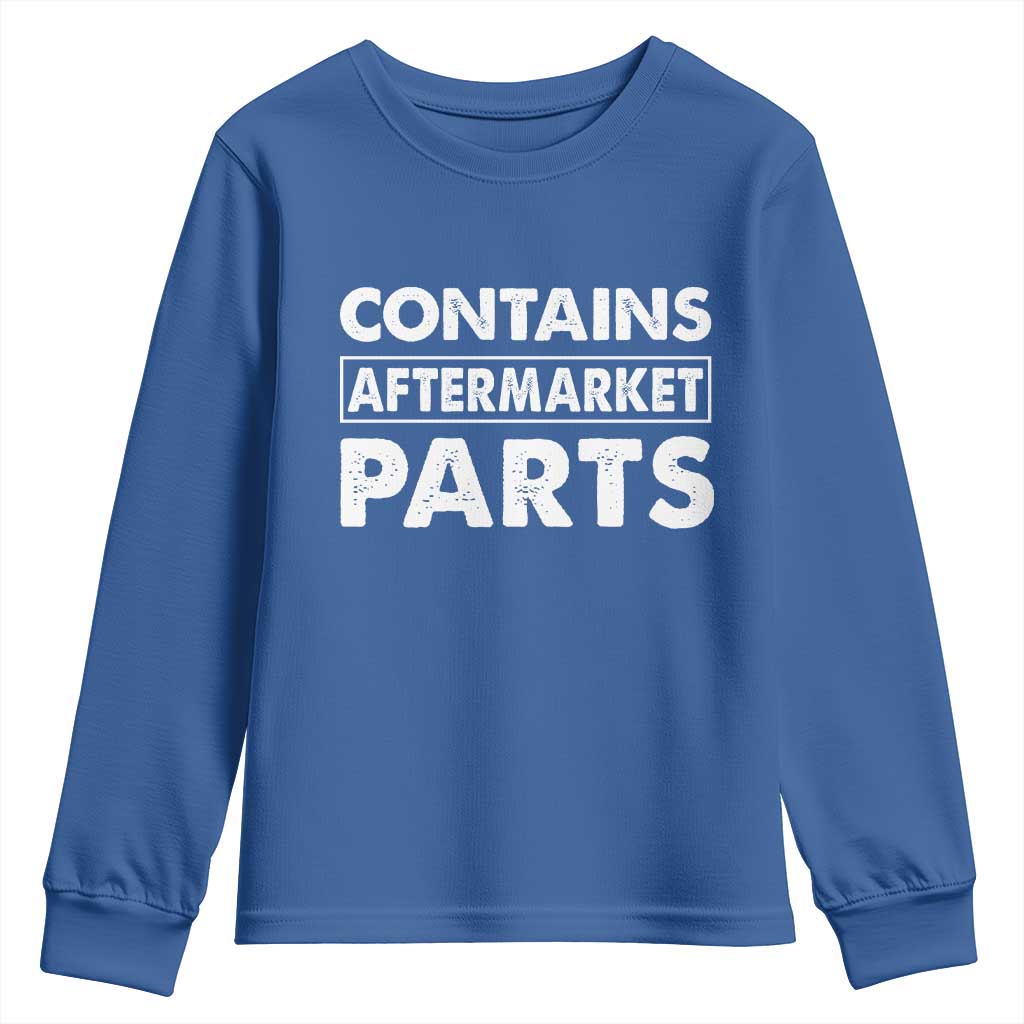 Bionic Aftermarket Parts Youth Sweatshirt Knee And Hip Replacement Surgery Recovery Get Well Soon Gift TS10 Royal Blue Print Your Wear