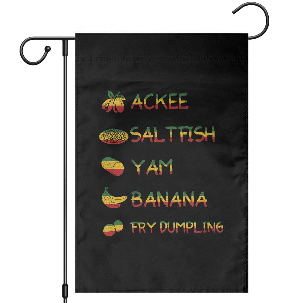 Jamaican National Dish Garden Flag Ackee Saltfish Yardie Jamaican Culture Pride Apparel TS10 Black Print Your Wear
