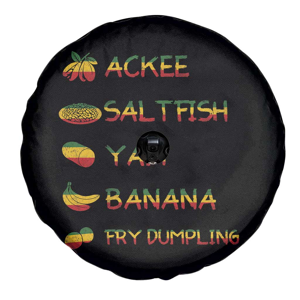 Jamaican National Dish Spare Tire Cover Ackee Saltfish Yardie Jamaican Culture Pride Apparel TS10 Print Your Wear