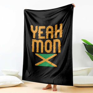 Yeah Mon Jamaican Pride Throw Blanket Jamaican Vacation Jamaica Reggae Roots TS10 Print Your Wear