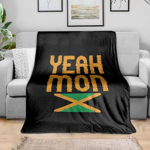Yeah Mon Jamaican Pride Throw Blanket Jamaican Vacation Jamaica Reggae Roots TS10 Print Your Wear