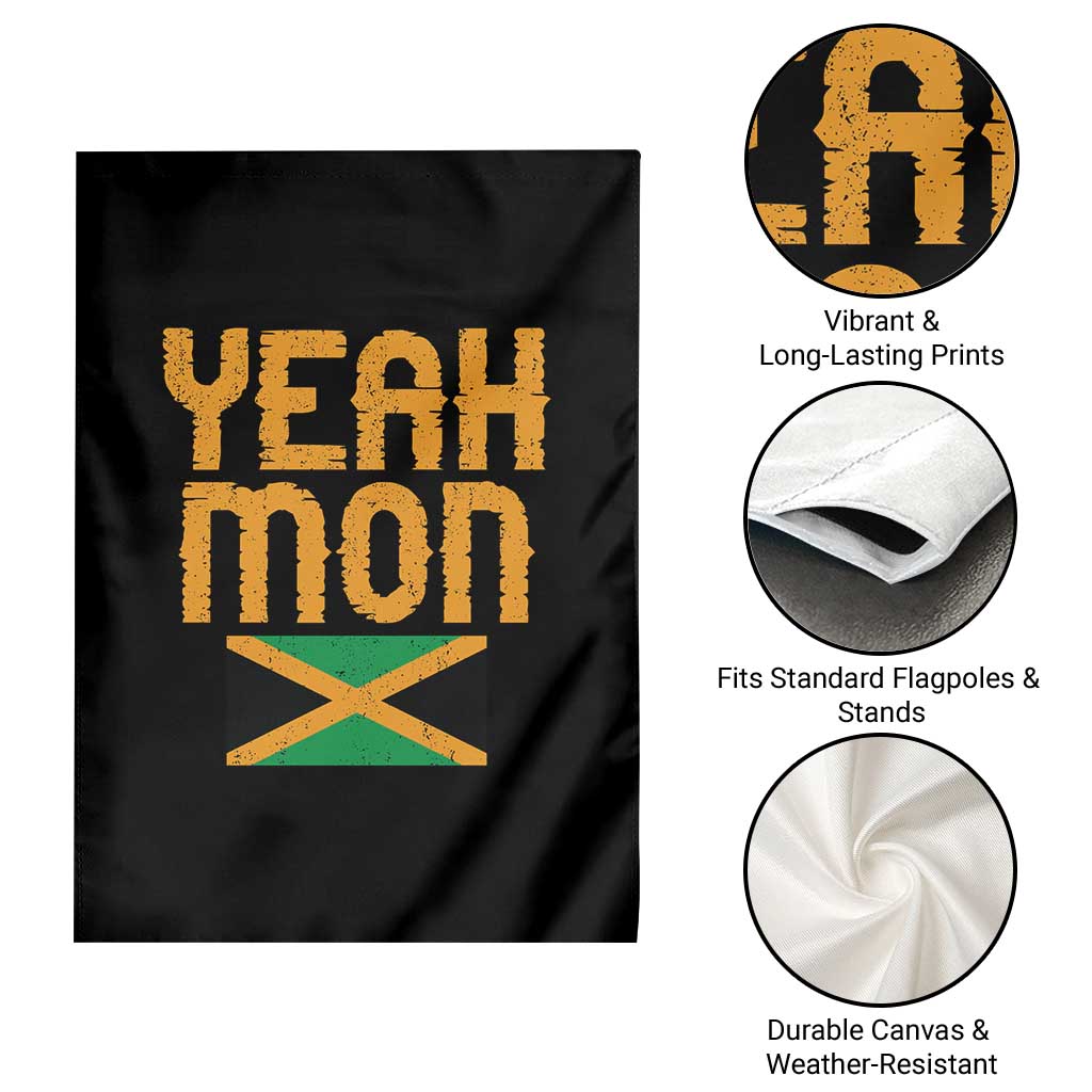 Yeah Mon Jamaican Pride Garden Flag Jamaican Vacation Jamaica Reggae Roots TS10 Print Your Wear