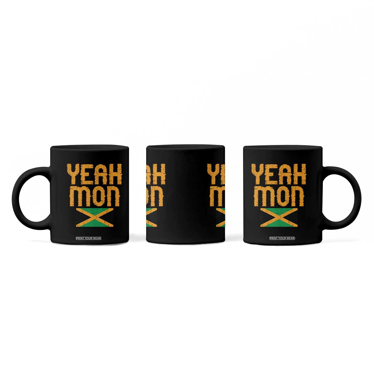 Yeah Mon Jamaican Pride Coffee Mug Jamaican Vacation Jamaica Reggae Roots TS10 Print Your Wear