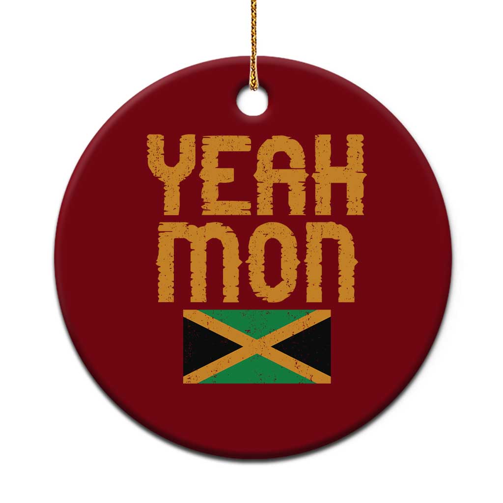 Yeah Mon Jamaican Pride Ceramic Ornament Jamaican Vacation Jamaica Reggae Roots TS10 1pc Red Print Your Wear