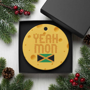 Yeah Mon Jamaican Pride Ceramic Ornament Jamaican Vacation Jamaica Reggae Roots TS10 1pc Yellow Cheese Print Your Wear