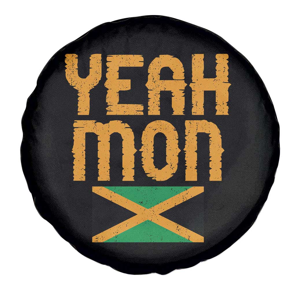 Yeah Mon Jamaican Pride Spare Tire Cover Jamaican Vacation Jamaica Reggae Roots TS10 Print Your Wear
