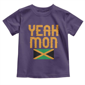 Yeah Mon Jamaican Pride Toddler T Shirt Jamaican Vacation Jamaica Reggae Roots TS10 Purple Print Your Wear