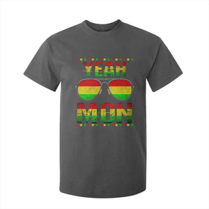 Yeah Mon Jamaican Pride T Shirt For Kid Jamaican Vacation Jamaica Reggae Sunglasses TS10 Dark Heather Print Your Wear