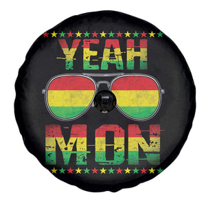 Yeah Mon Jamaican Pride Spare Tire Cover Jamaican Vacation Jamaica Reggae Sunglasses TS10 Print Your Wear