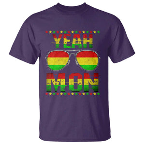 Yeah Mon Jamaican Pride T Shirt Jamaican Vacation Jamaica Reggae Sunglasses TS10 Purple Print Your Wear