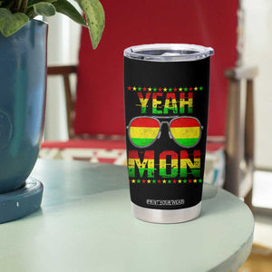 Yeah Mon Jamaican Pride Tumbler Cup Jamaican Vacation Jamaica Reggae Sunglasses TS10 Print Your Wear