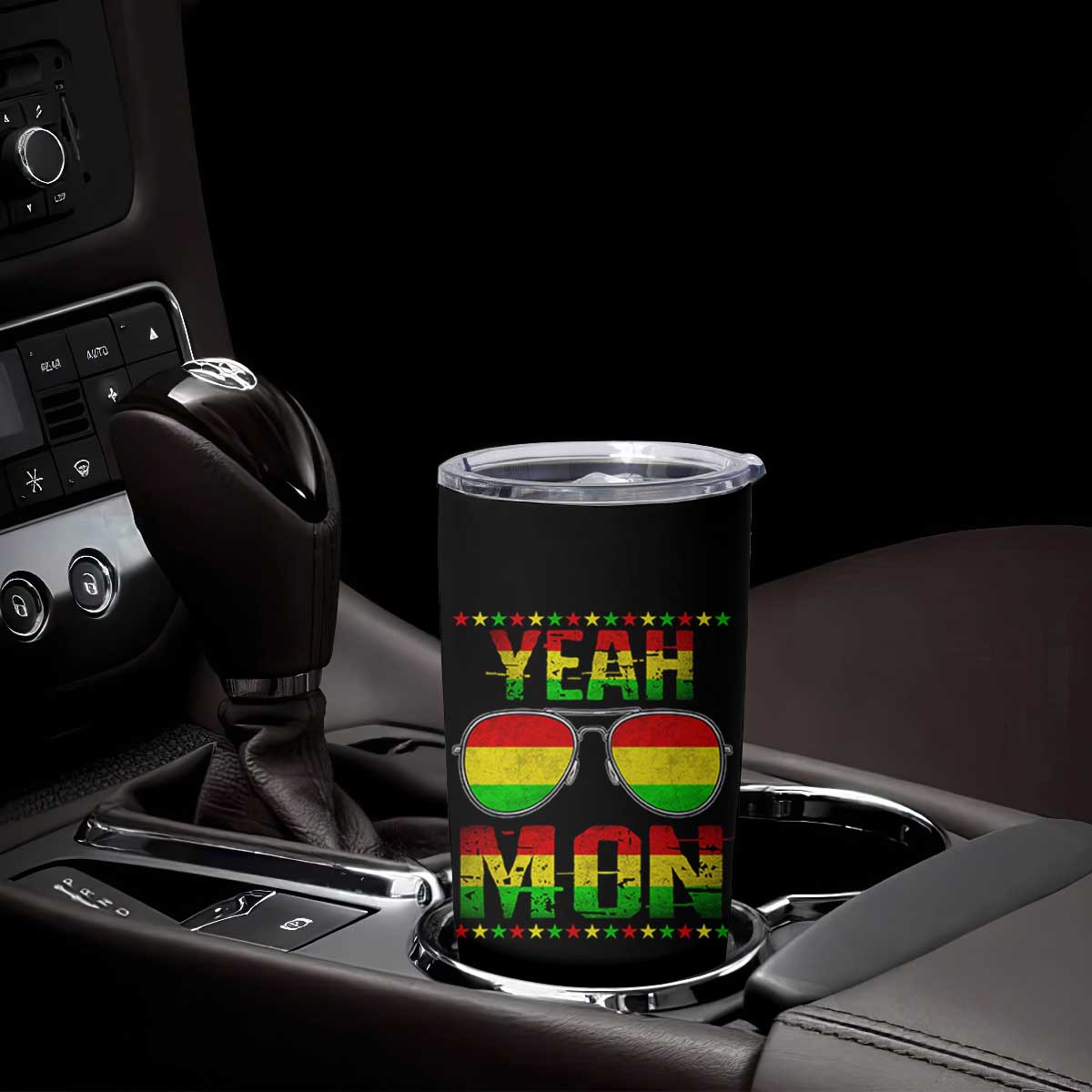 Yeah Mon Jamaican Pride Tumbler Cup Jamaican Vacation Jamaica Reggae Sunglasses TS10 Print Your Wear