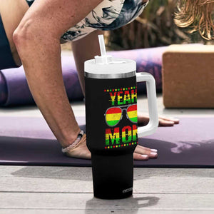 Yeah Mon Jamaican Pride Tumbler With Handle Jamaican Vacation Jamaica Reggae Sunglasses TS10 Print Your Wear