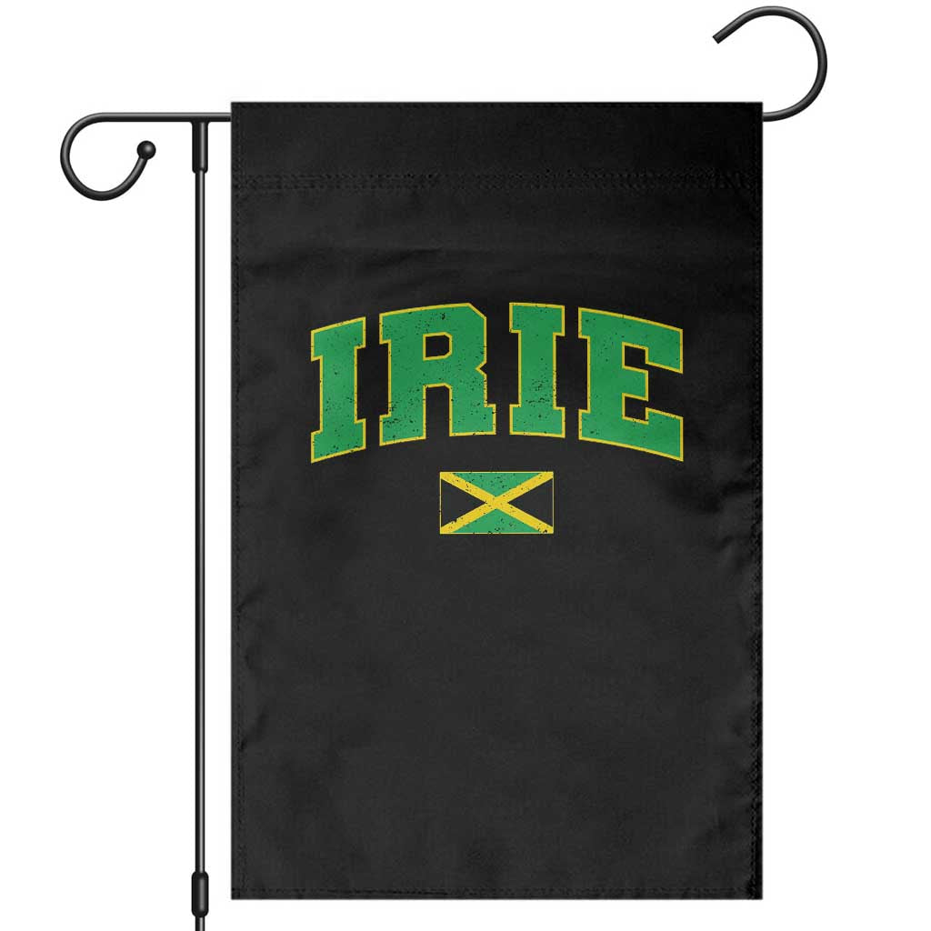Irie Jamaican Rasta Garden Flag Funny Jamaica Jamaican Flag Rasta Reggae Roots TS10 Black Print Your Wear