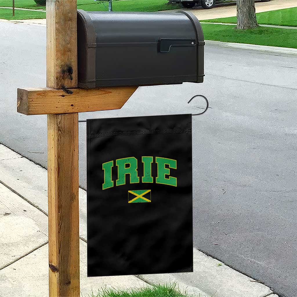 Irie Jamaican Rasta Garden Flag Funny Jamaica Jamaican Flag Rasta Reggae Roots TS10 Print Your Wear
