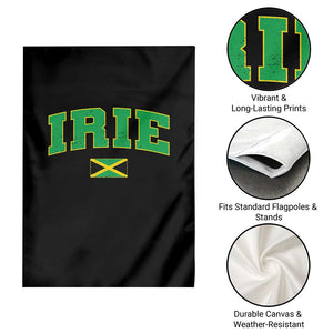 Irie Jamaican Rasta Garden Flag Funny Jamaica Jamaican Flag Rasta Reggae Roots TS10 Print Your Wear