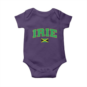 Irie Jamaican Rasta Baby Onesie Funny Jamaica Jamaican Flag Rasta Reggae Roots TS10 Purple Print Your Wear