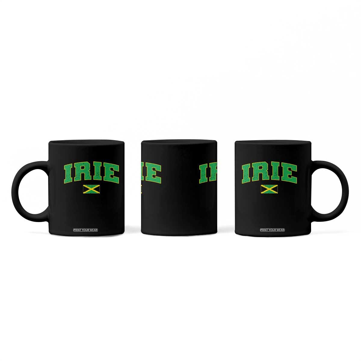 Irie Jamaican Rasta Coffee Mug Funny Jamaica Jamaican Flag Rasta Reggae Roots TS10 Print Your Wear