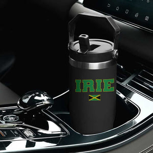 Irie Jamaican Rasta Flip Straw Tumbler Funny Jamaica Jamaican Flag Rasta Reggae Roots TS10 Print Your Wear