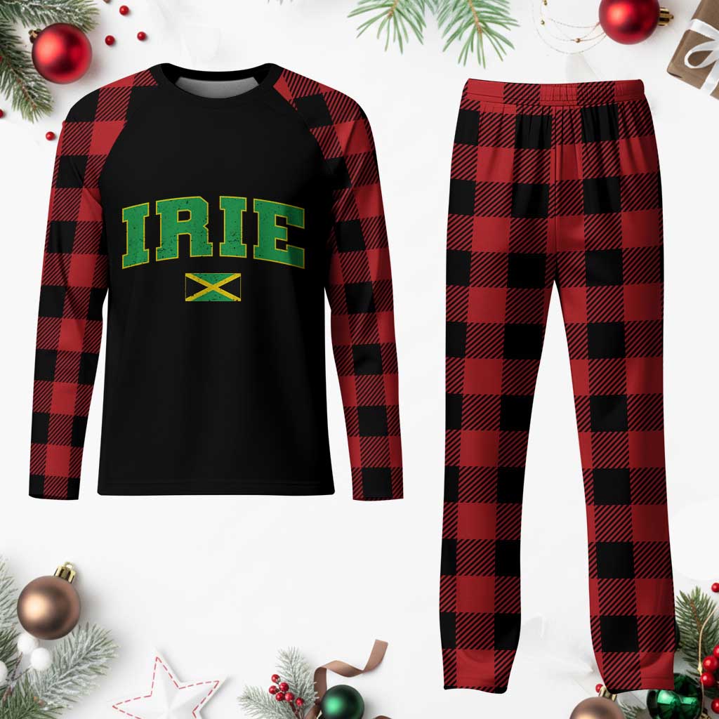 Irie Jamaican Rasta Plaid Pajama Set Funny Jamaica Jamaican Flag Rasta Reggae Roots TS10 Buffalo Plaid Print Your Wear