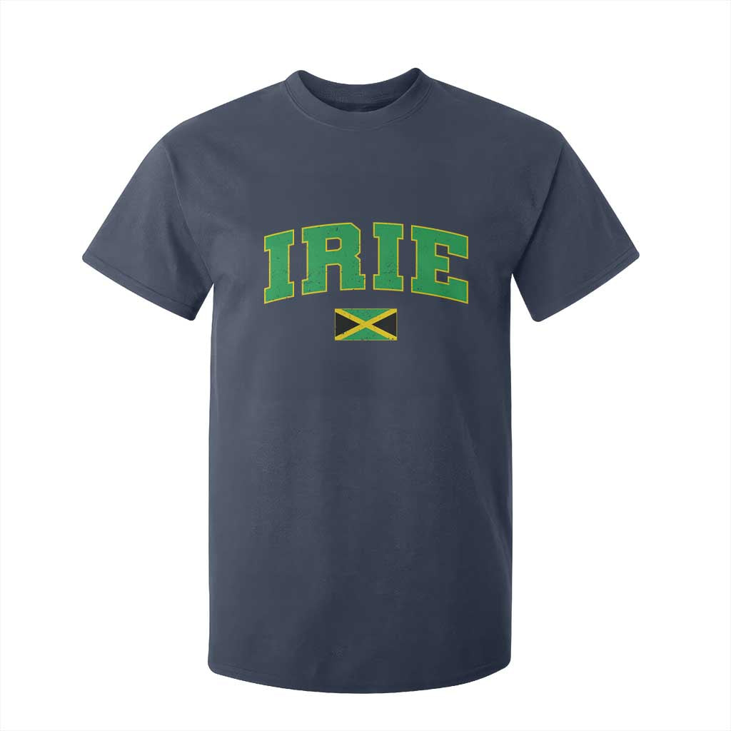 Irie Jamaican Rasta T Shirt For Kid Funny Jamaica Jamaican Flag Rasta Reggae Roots TS10 Navy Print Your Wear
