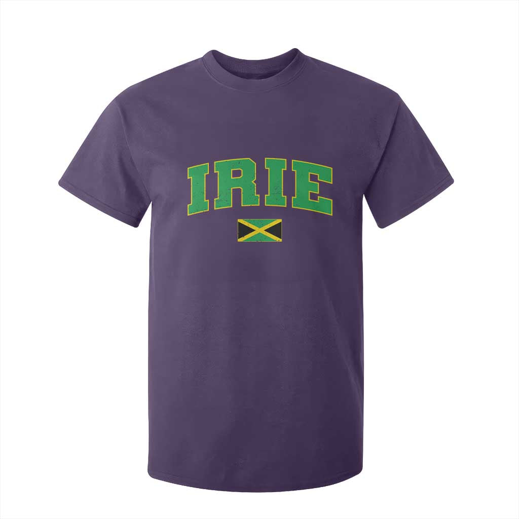 Irie Jamaican Rasta T Shirt For Kid Funny Jamaica Jamaican Flag Rasta Reggae Roots TS10 Purple Print Your Wear