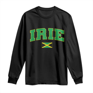 Irie Jamaican Rasta Long Sleeve Shirt Funny Jamaica Jamaican Flag Rasta Reggae Roots TS10 Black Print Your Wear
