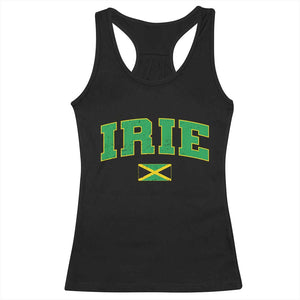 Irie Jamaican Rasta Racerback Tank Top Funny Jamaica Jamaican Flag Rasta Reggae Roots TS10 Black Print Your Wear