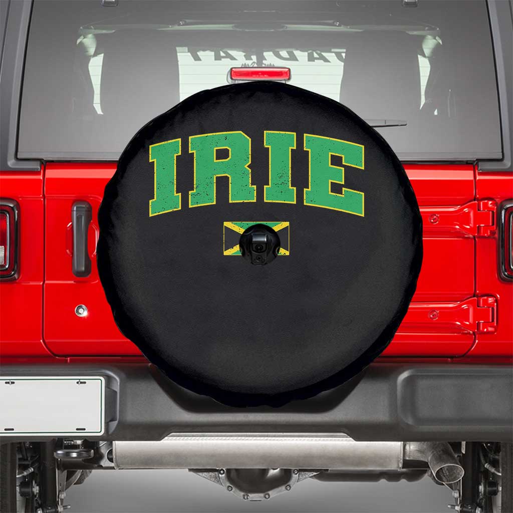 Irie Jamaican Rasta Spare Tire Cover Funny Jamaica Jamaican Flag Rasta Reggae Roots TS10 Black Print Your Wear