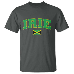 Irie Jamaican Rasta T Shirt Funny Jamaica Jamaican Flag Rasta Reggae Roots TS10 Dark Heather Print Your Wear