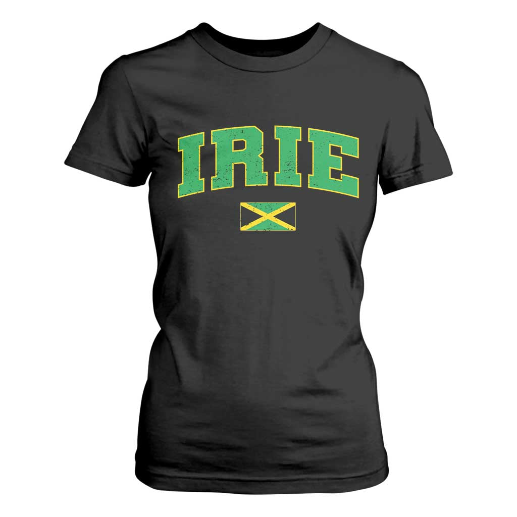 Irie Jamaican Rasta T Shirt For Women Funny Jamaica Jamaican Flag Rasta Reggae Roots TS10 Black Print Your Wear