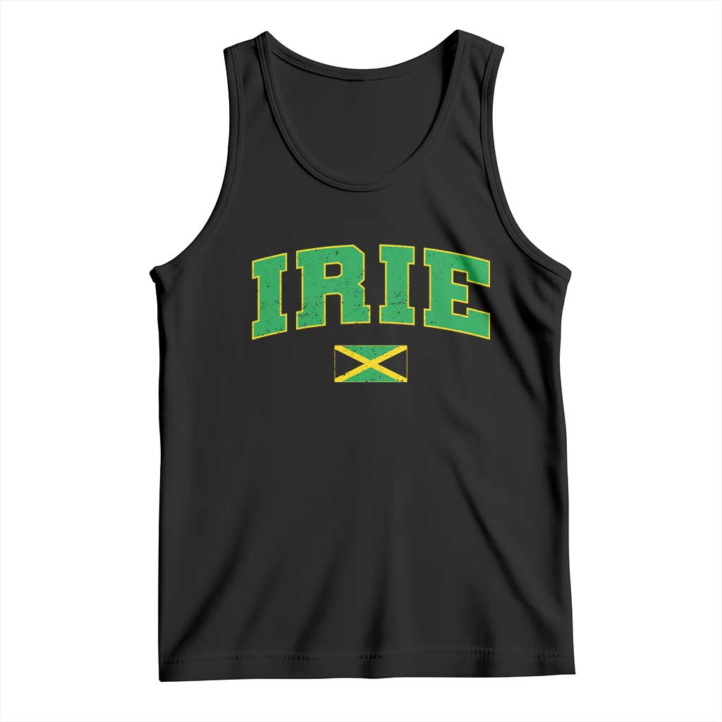 Irie Jamaican Rasta Tank Top Funny Jamaica Jamaican Flag Rasta Reggae Roots TS10 Black Print Your Wear