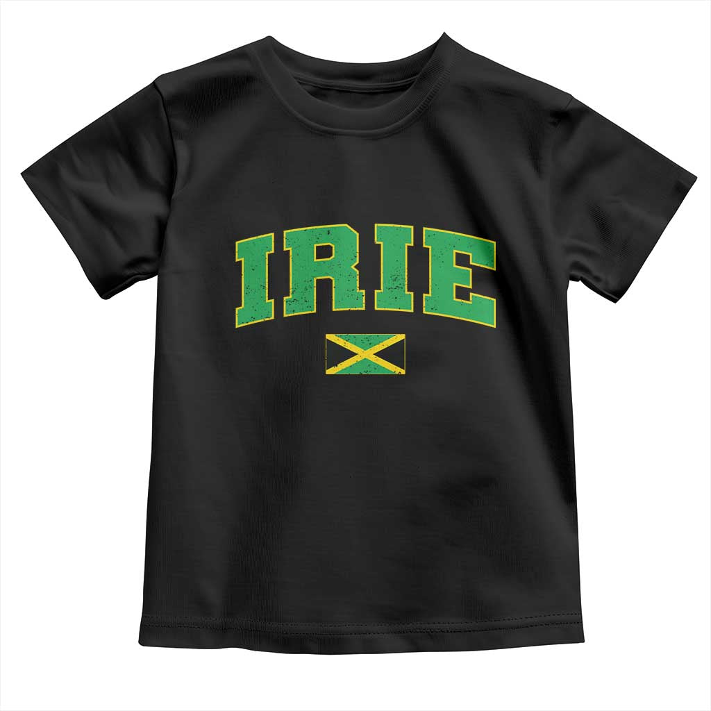 Irie Jamaican Rasta Toddler T Shirt Funny Jamaica Jamaican Flag Rasta Reggae Roots TS10 Black Print Your Wear