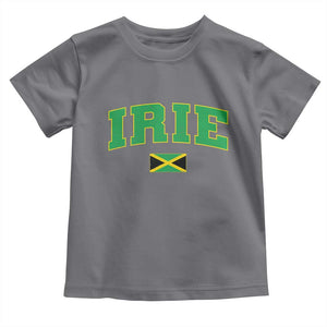 Irie Jamaican Rasta Toddler T Shirt Funny Jamaica Jamaican Flag Rasta Reggae Roots TS10 Charcoal Print Your Wear