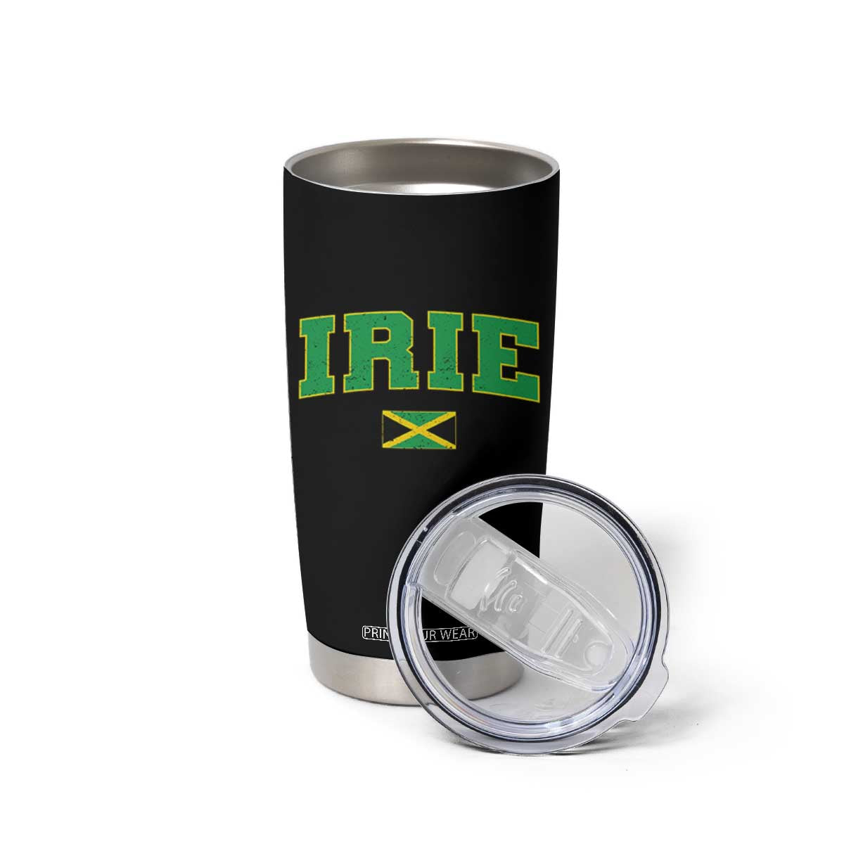 Irie Jamaican Rasta Tumbler Cup Funny Jamaica Jamaican Flag Rasta Reggae Roots TS10 Print Your Wear