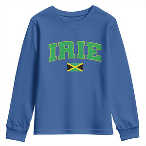 Irie Jamaican Rasta Youth Sweatshirt Funny Jamaica Jamaican Flag Rasta Reggae Roots TS10 Royal Blue Print Your Wear