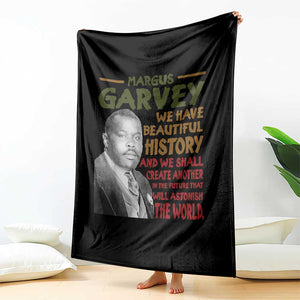 Marcus Garvey Quote Throw Blanket Black History Month TS10 Print Your Wear