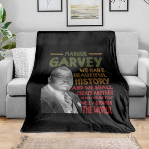 Marcus Garvey Quote Throw Blanket Black History Month TS10 Print Your Wear