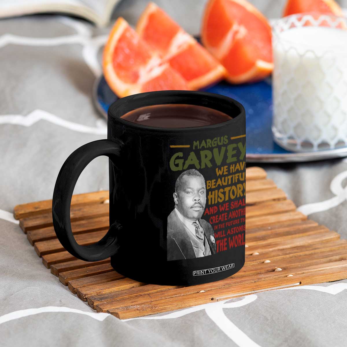 Marcus Garvey Quote Coffee Mug Black History Month TS10 Print Your Wear