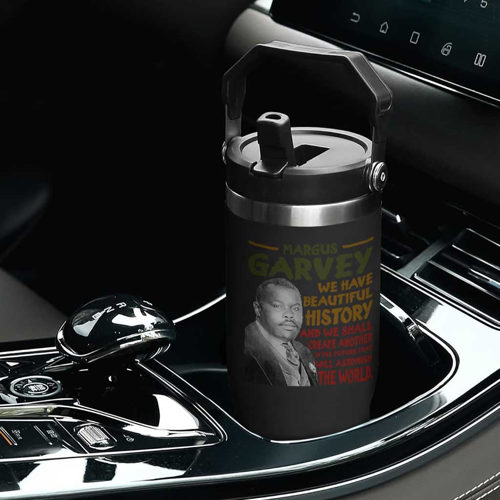 Marcus Garvey Quote Flip Straw Tumbler Black History Month TS10 Print Your Wear